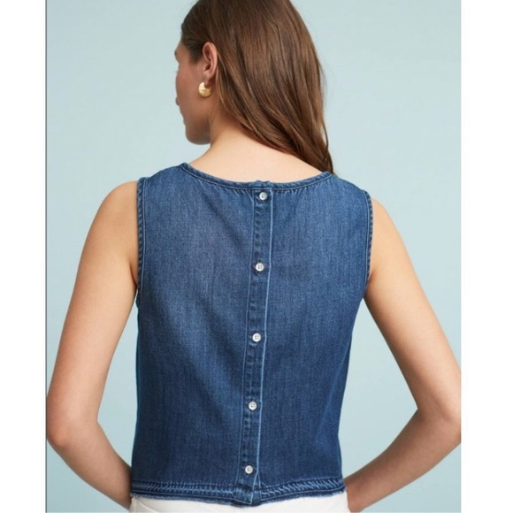 Cloth & Stone Anthropologie Chambray Top - Picture 3 of 7